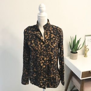 wearmaster bleach dye cargo jacket almost leopard coat small